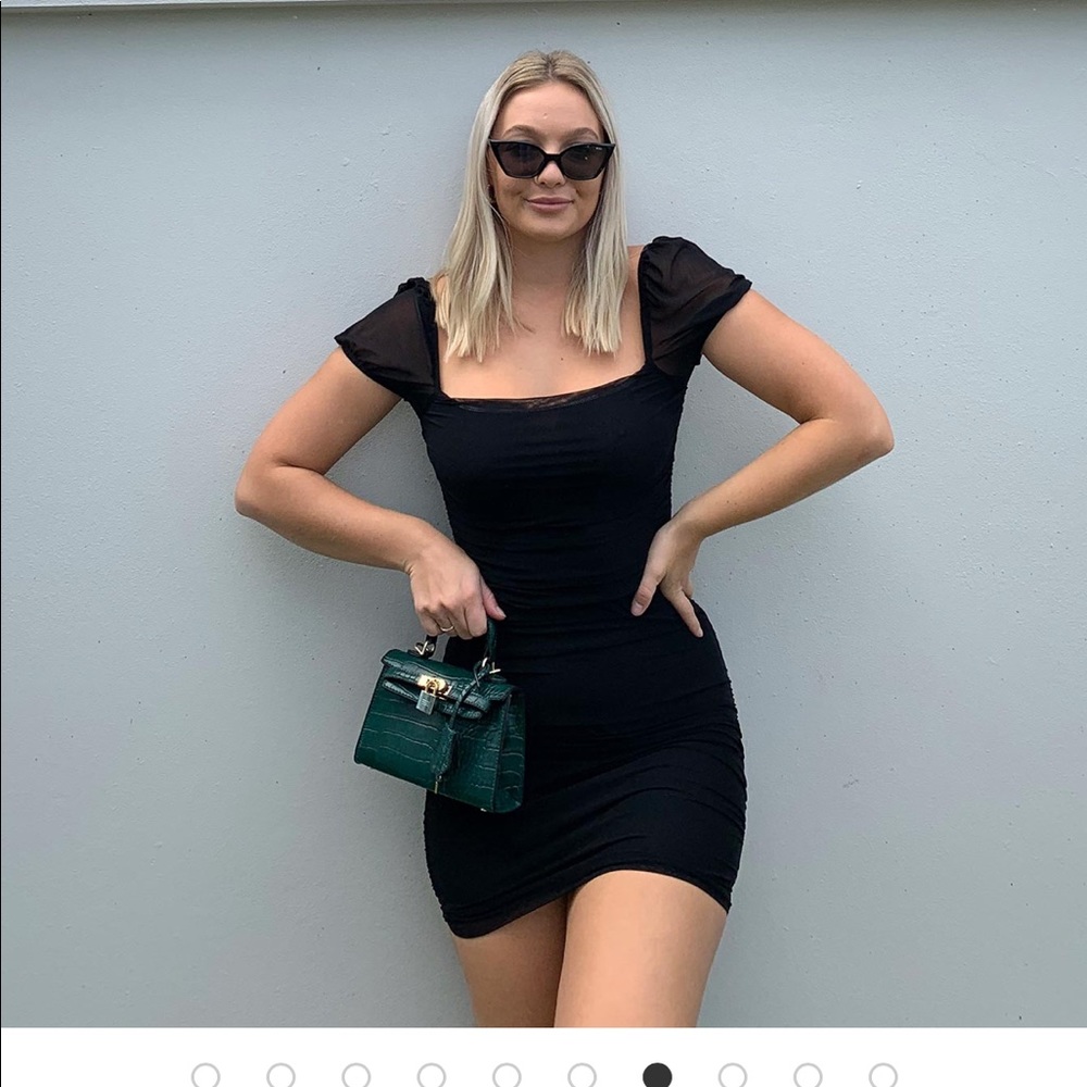 Princess Polly Charvi Black Mini Dress